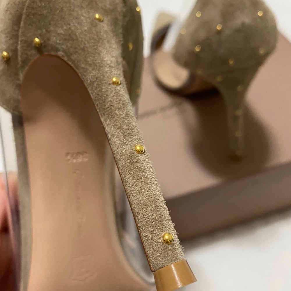 Gianvito Rossi Plexi stud heels - Picture 4 of 5